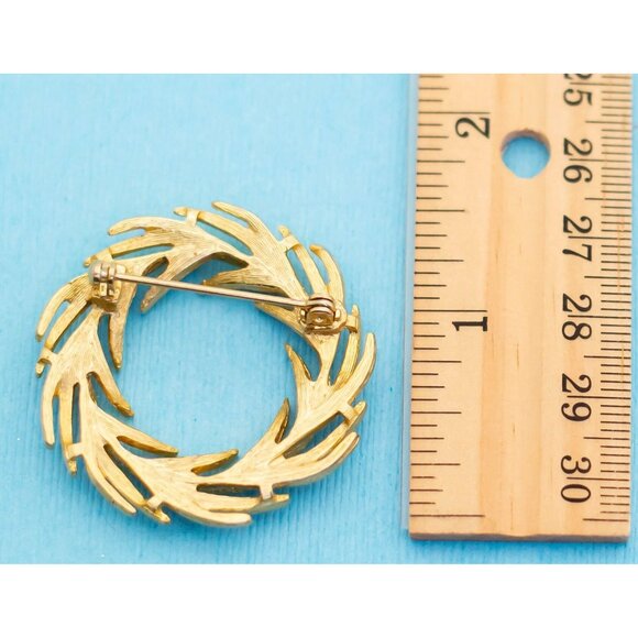 Vintage Gold Elven Ring Brooch N18 - Picture 2 of 2